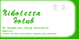 nikoletta holub business card